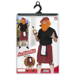 Škótsky tartanový kilt veľkosti XL